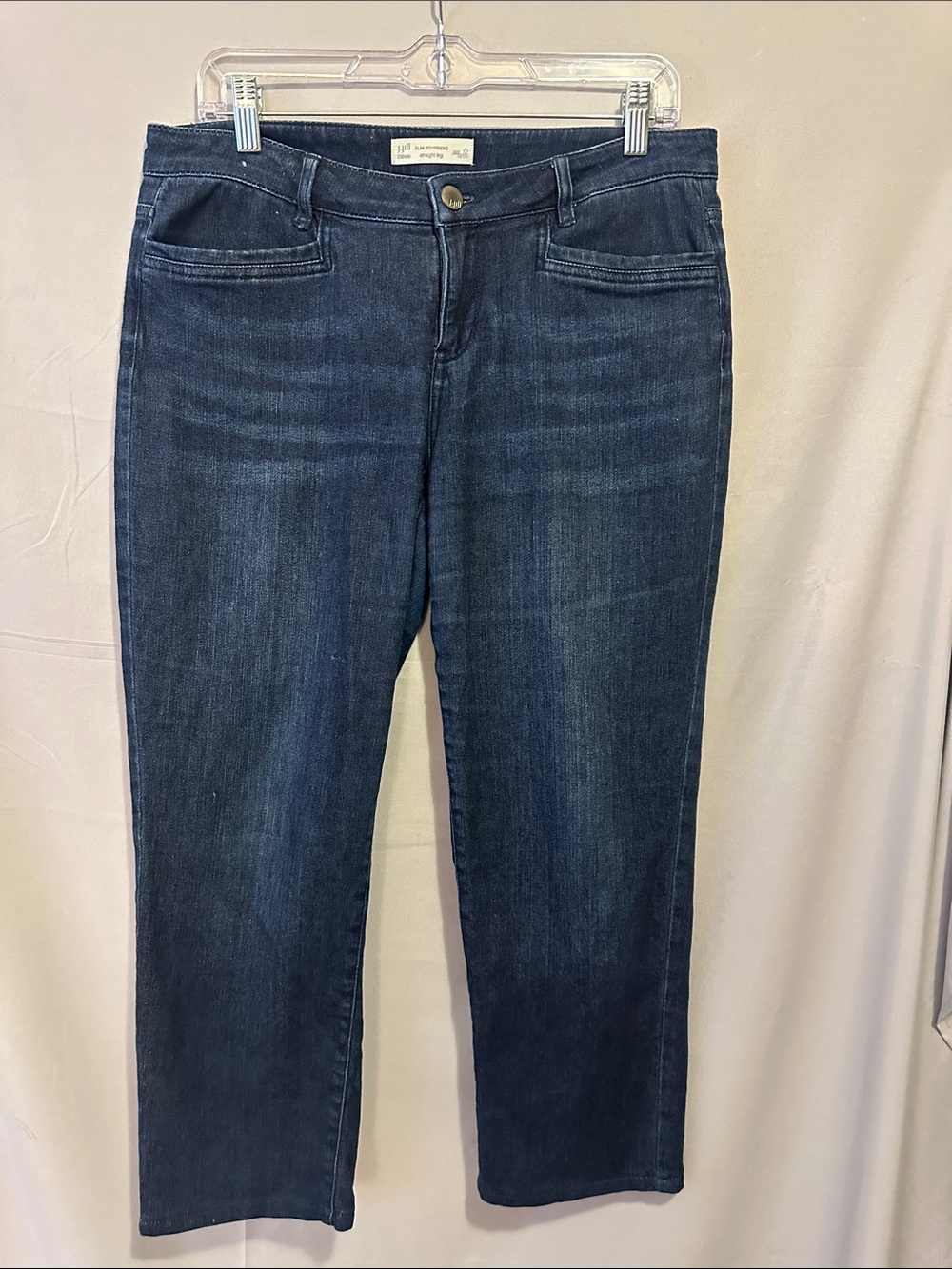 J. Jill Women's Dark Blue Straight-Leg Jeans